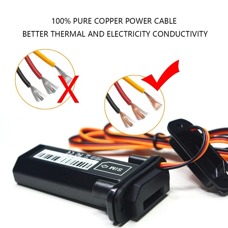 Gambar produk WIKOGER Alat Pelacak Mobil Motor Car GPS Tracker Alarm 2G 90V - ST901