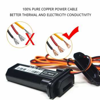 Gambar produk WIKOGER Alat Pelacak Mobil Motor Car GPS Tracker Alarm 2G 90V - ST901