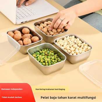 Gambar produk MEXICH Kotak Makan Keeping Box Stainless Steel 201 13.5x10.5x5.8cm - MX65