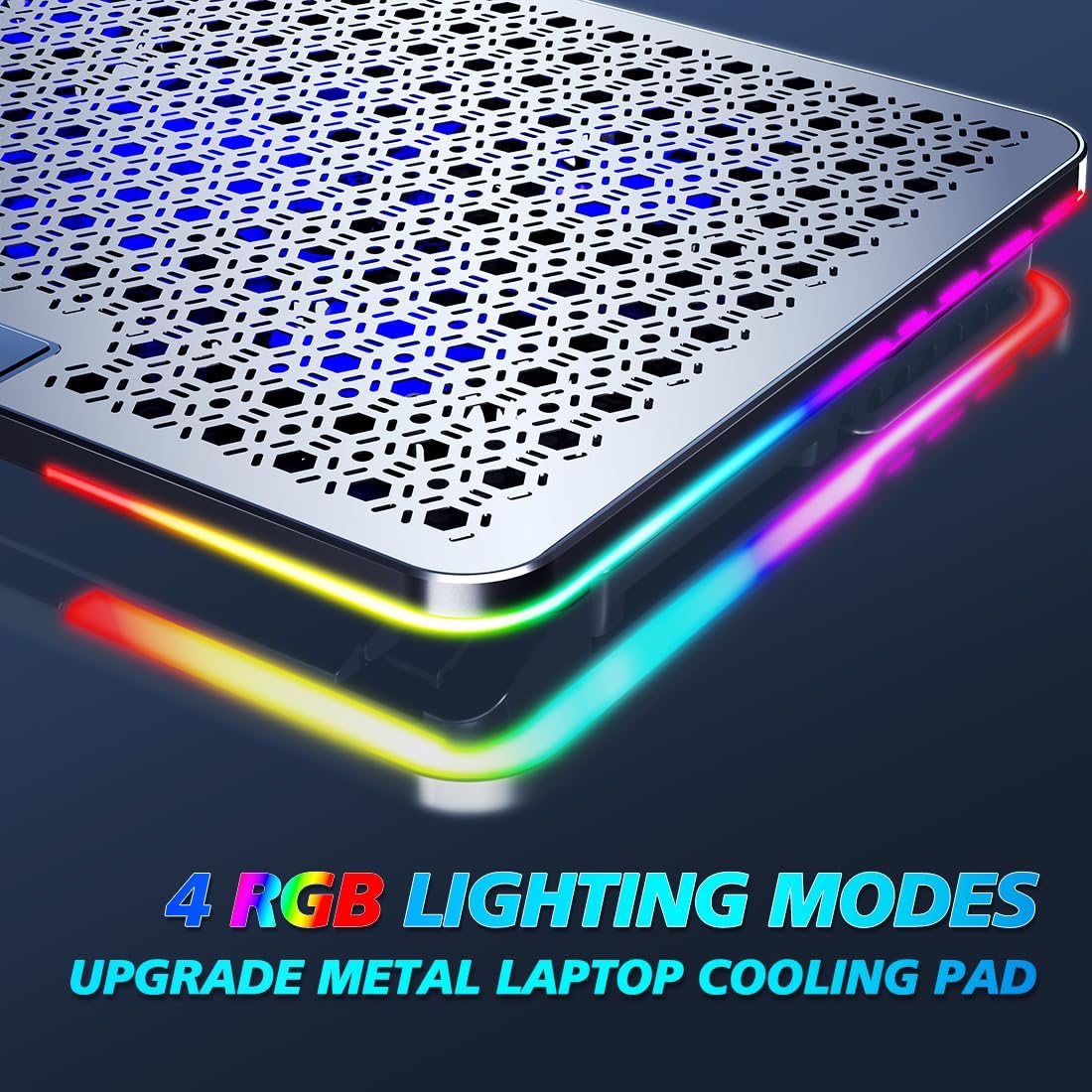 Gambar produk LIANGSTAR Cooling Pad Laptop Gaming Kipas Pendingin 5 Fan RGB 17.3Inch - LS50