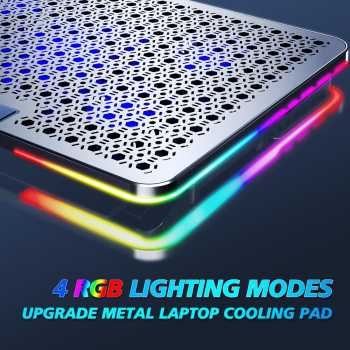 Gambar produk LIANGSTAR Cooling Pad Laptop Gaming Kipas Pendingin 5 Fan RGB 17.3Inch - LS50
