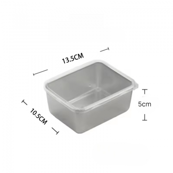 Gambar produk MEXICH Kotak Makan Keeping Box Stainless Steel 410 13.5x10.5x5cm - MX70
