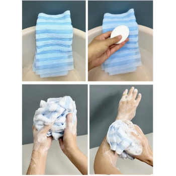 Gambar produk ZORO Handuk Penggosok Tubuh Bath Towel Exfoliating Washcloth Scrubber - ZR1