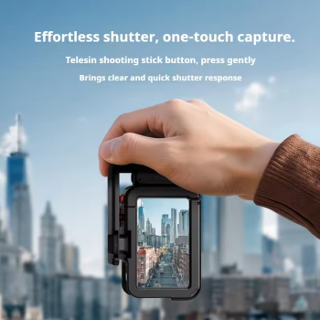 Gambar produk TELESIN Handle Grip for DJI Action 3/4/5 Pro and TELESIN Metal Cage - S6-FMS-23-TDJ