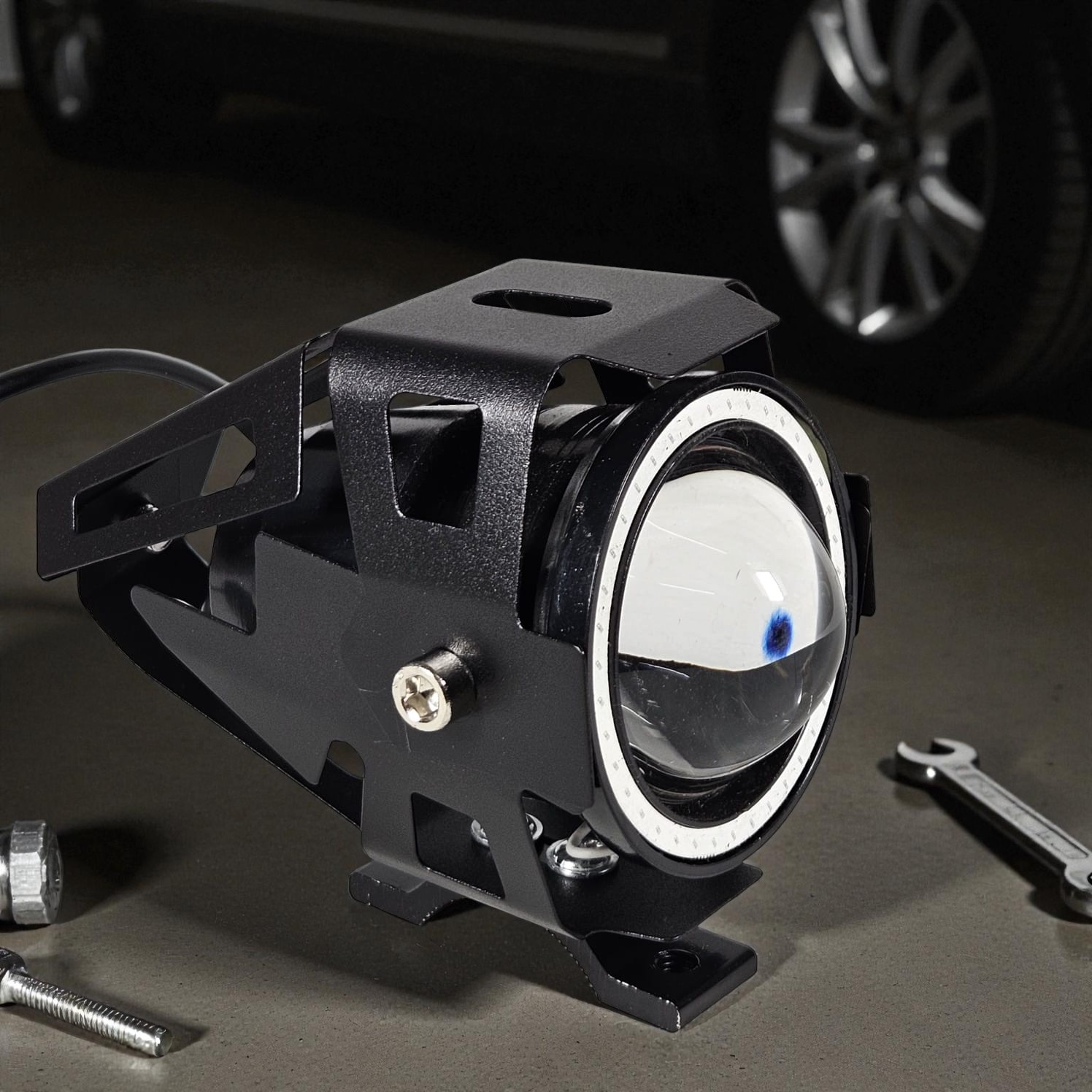 Gambar produk KONTROL Lampu Tembak Motor Transformer LED IP65 Cool White 8W - U7