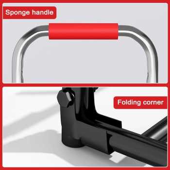 Gambar produk HAOTOOLS Troli Barang Lipat Foldable Trolley Cart Telescopic 3 Wheels - HT-25