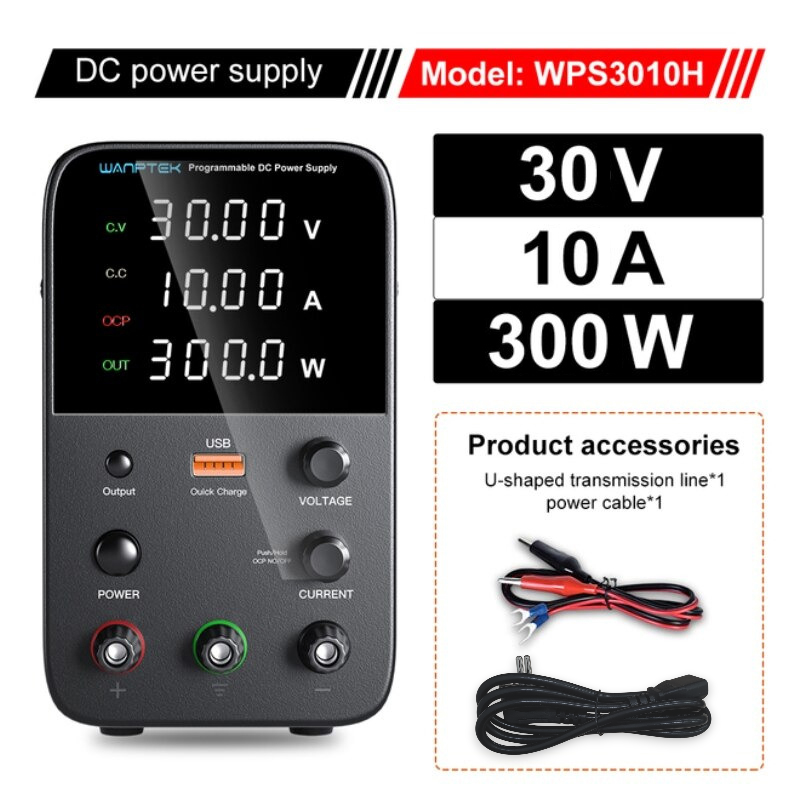 WANPTEK DC Power Supply Adjustable Digital PSU 30V 10A - WPS3010H Gambar produk WANPTEK DC Power Supply Adjustable Digital PSU 30V 10A - WPS3010H