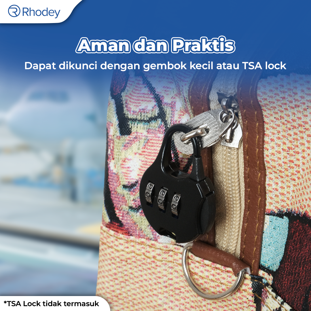 Rhodey RAIMIQI SEMOR Tas Jinjing Duffle Bag PU Leather Unisex 20 Inch Large Bear - CB001 Gambar produk Rhodey RAIMIQI SEMOR Tas Jinjing Duffle Bag PU Leather Unisex 20 Inch Large Bear - CB001