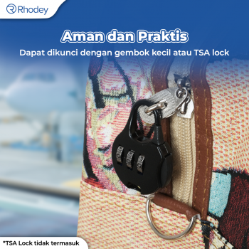 Gambar produk Rhodey RAIMIQI SEMOR Tas Jinjing Duffle Bag PU Leather Unisex 20 Inch Large Bear - CB001