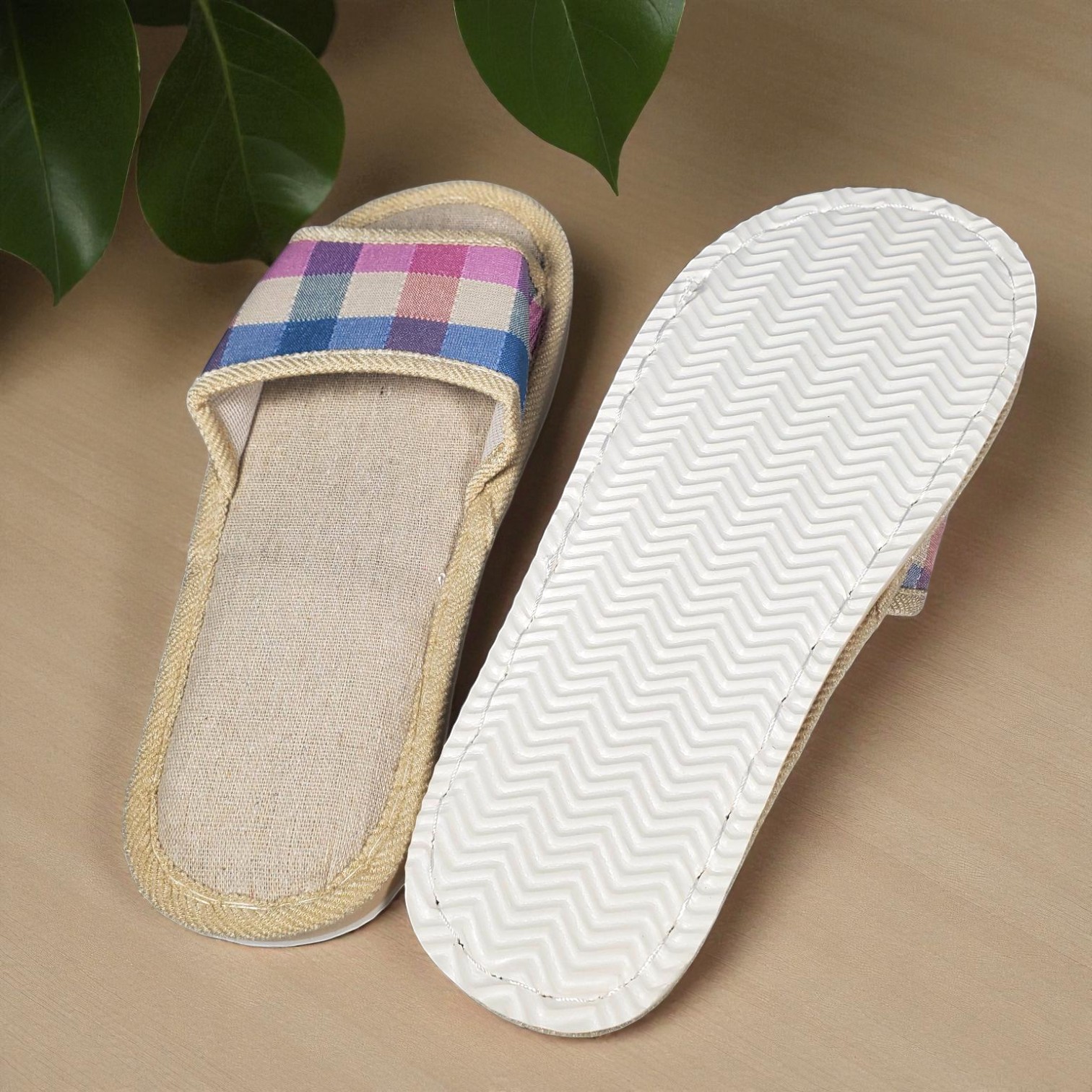 Suihyung Sandal Selop Linen Comfy Indoor Slipper 39-40 - YT3622 Gambar produk Suihyung Sandal Selop Linen Comfy Indoor Slipper 39-40 - YT3622