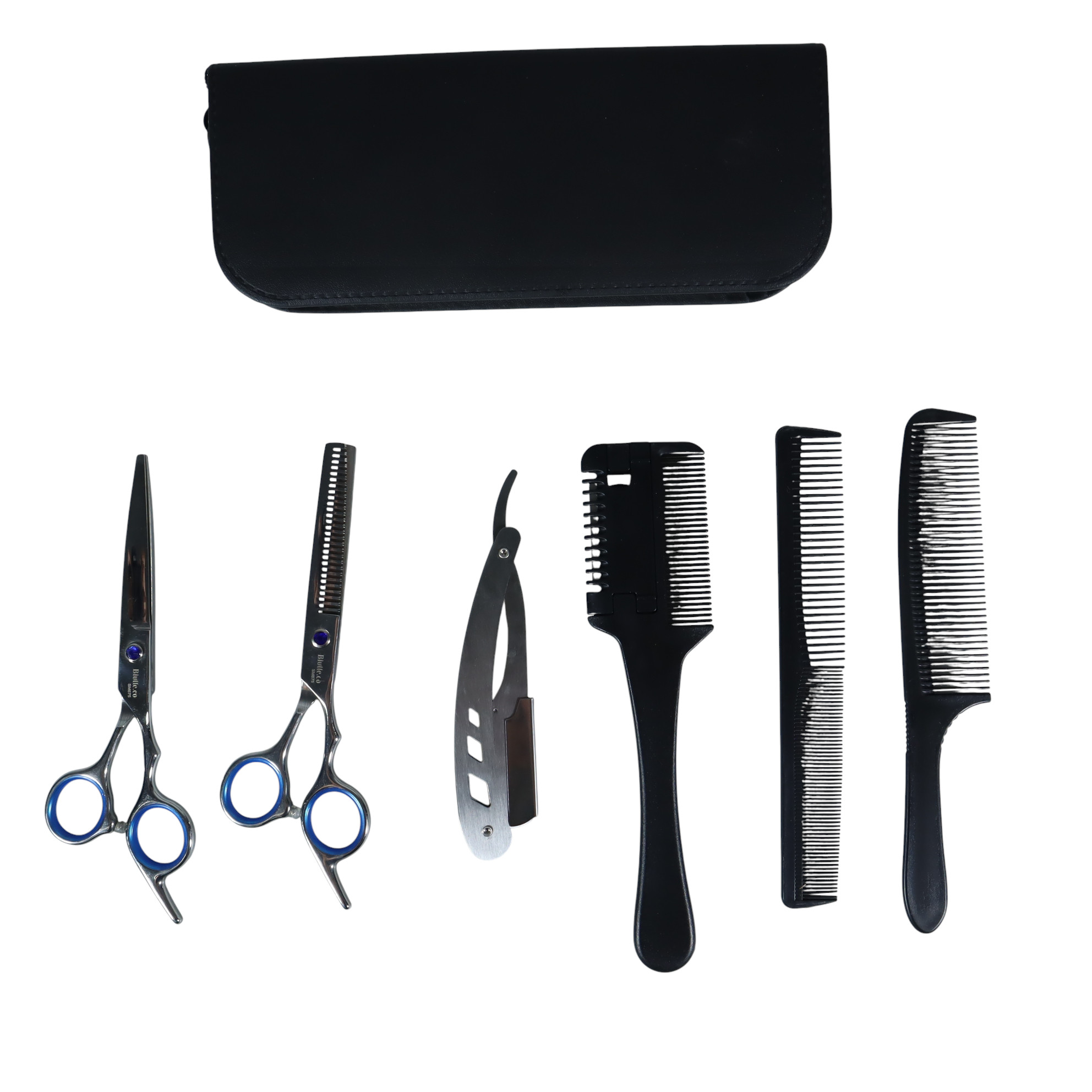 Gambar produk Biutte.co Set Gunting Rambut 7in1 Buffing Stainless Steel 4Cr13 - SM675