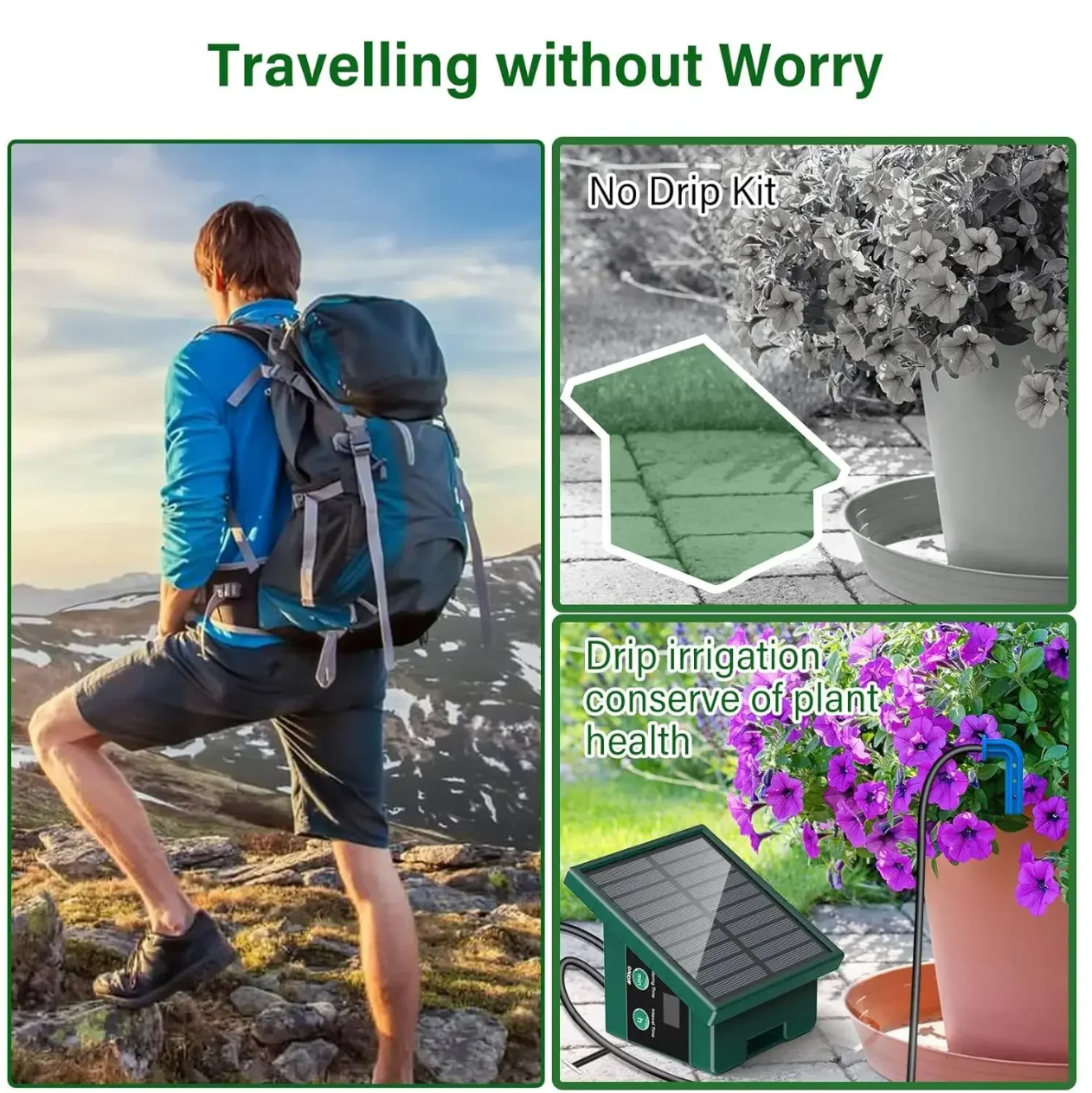 Gambar produk SANON Alat Penyiram Tanaman Otomatis Timer Garden Drip Waterproof - BSV-IC003