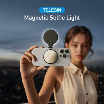 TELESIN Lampu Ring Light Magnetic 3in1 Color Adjustable Length 500mAh - S5-BGD-07