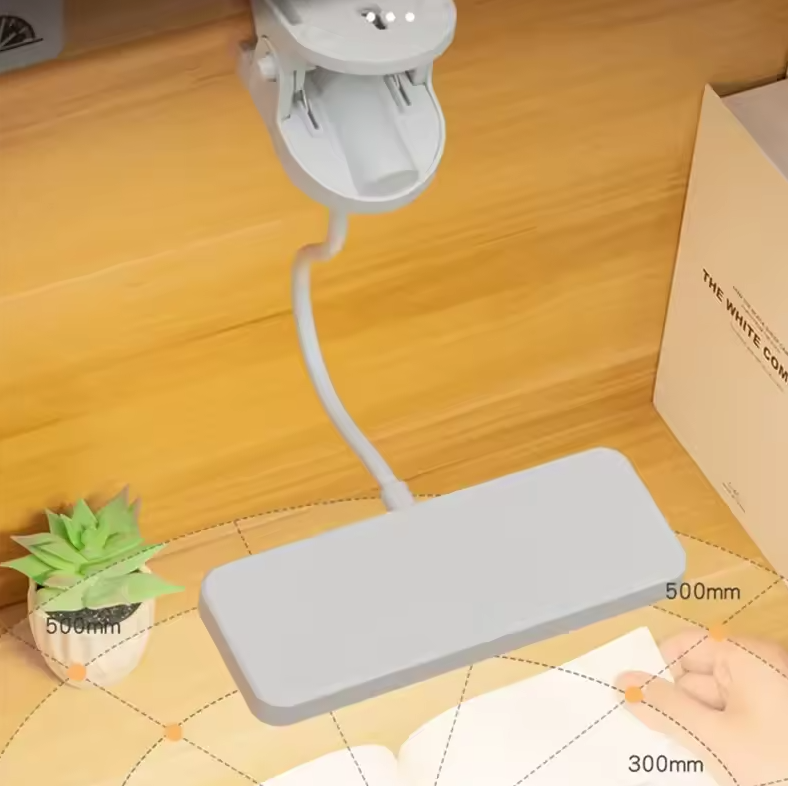 AURO Lampu Meja Belajar LED Clamp Square Lamp Stepless Dimming 800mAh - AU849 Gambar produk AURO Lampu Meja Belajar LED Clamp Square Lamp Stepless Dimming 800mAh - AU849