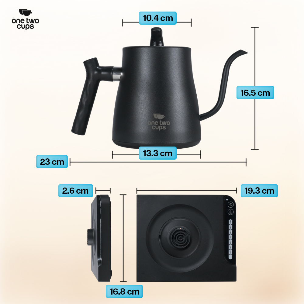 One Two Cups Teko Listrik Kopi Pemanas Air Heater Display 1000W 1L - HR-462 Gambar produk One Two Cups Teko Listrik Kopi Pemanas Air Heater Display 1000W 1L - HR-462