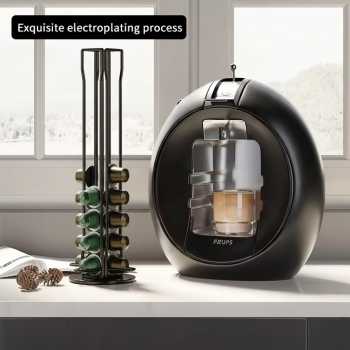 Gambar produk REVOLVE Rak Kapsul Kopi Putar Espresso Storage Organizer 40 Pods - RV-90