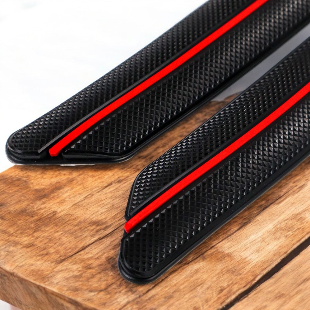 WRC Stiker Bumper Mobil Scratch Protection Decoration Strips 2 PCS - D-02 Gambar produk WRC Stiker Bumper Mobil Scratch Protection Decoration Strips 2 PCS - D-02