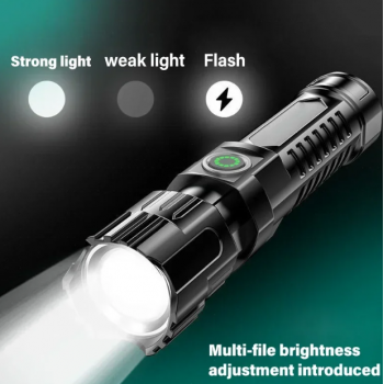 Gambar produk RLTEC Lampu Senter LED Rechargeable Flashlight 500 Lumens P50 1200mAh - 908