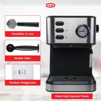 Gambar produk Trieste Mesin Kopi Espresso Coffee Maker 20 Bar 850W 1.5L - CM3020