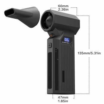 Gambar produk PINTUDY Air Duster Blower Vacuum Turbo Jet Fan 110000RPM 2000mAh 110W - Z2