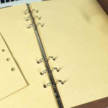 Gambar produk Toddi AIMEE Buku Catatan Binder Notebook Cover Kulit Vintage Maple A5 - AM-16