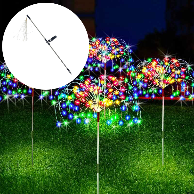 Gambar produk ZTree Lampu Hias Taman LED Fireworks Lights Solar Panel IP65 - Z600T