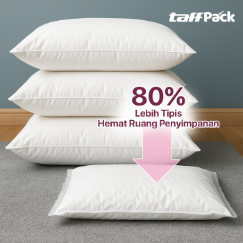 Gambar produk TaffPACK Kantong Plastik Vakum Pakaian Vacuum Bag 5 PCS Electric Pump - SH5