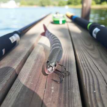 Gambar produk GOBAIT Umpan Pancing Ikan Lifelike Fish Bait Lure 8 Section 9cm 5g - GB-95