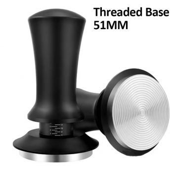 Gambar produk Jinsei Tamper Kopi Espresso Barista Threaded Base Stainless Steel 304 51mm - JN-24