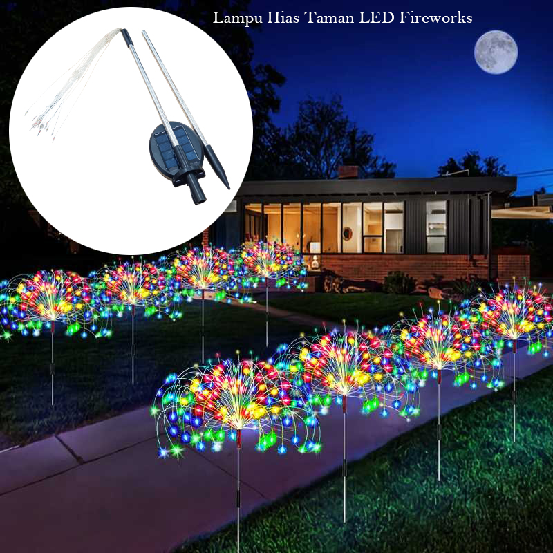 Gambar produk ZTree Lampu Hias Taman LED Fireworks Lights Solar Panel IP65 - Z600T