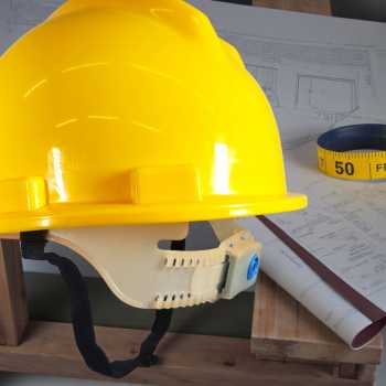 Gambar produk Proguard Helm Proyek Konstruksi K3 Safety Protective Cap V Shaped ABS - LM0449