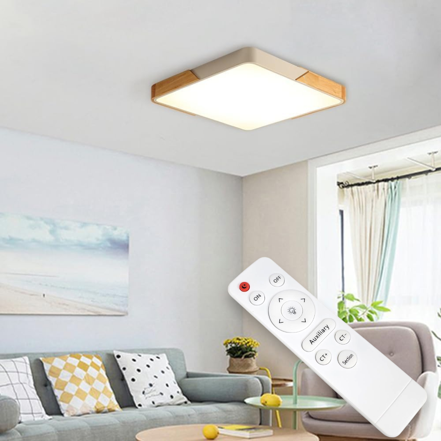 FEDIMA Lampu Plafon LED Light Dimmable 3in1 Color 30cm 40W with Remote - FD-324 Gambar produk FEDIMA Lampu Plafon LED Light Dimmable 3in1 Color 30cm 40W with Remote - FD-324