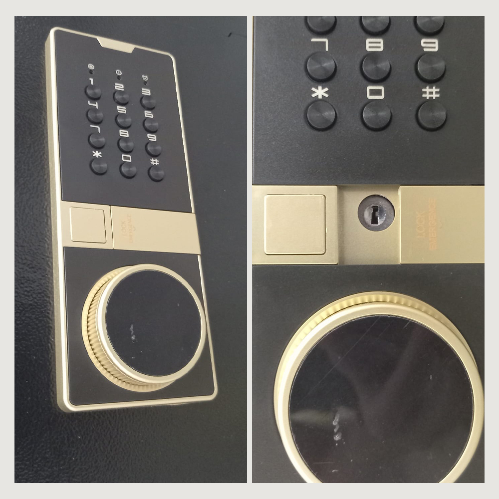 DEY1 Kotak Brankas Dokumen Safe Deposit Box Password 37.5x30x44.5cm - DA01 Gambar produk DEY1 Kotak Brankas Dokumen Safe Deposit Box Password 37.5x30x44.5cm - DA01