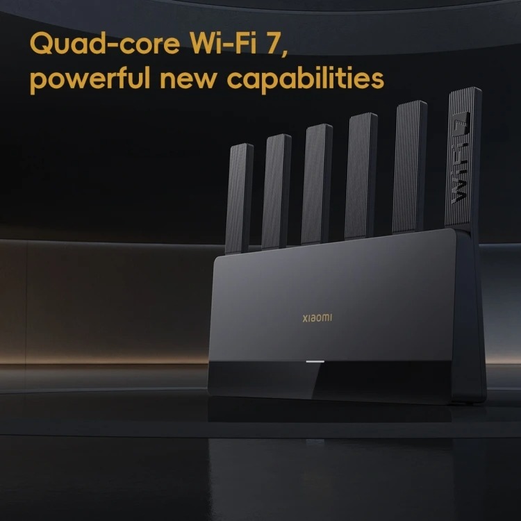 Xiaomi Router WiFi 7 6 Antenna Dual Band Qualcomm 4K QAM OFDMA MLO - BE6500 Gambar produk Xiaomi Router WiFi 7 6 Antenna Dual Band Qualcomm 4K QAM OFDMA MLO - BE6500