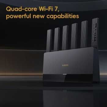 Gambar produk Xiaomi Router WiFi 7 6 Antenna Dual Band Qualcomm 4K QAM OFDMA MLO - BE6500
