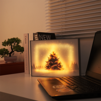 Gambar produk YORYZENG Lampu Meja Hias Lukisan 3in1 Color LED USB 30.5cm Christmas Tree - YY31