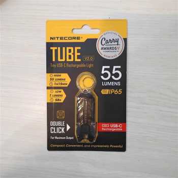 Gambar produk NITECORE Tiny Series USB Rechargeable Keychain Light 55 Lumens - Tube V2.0