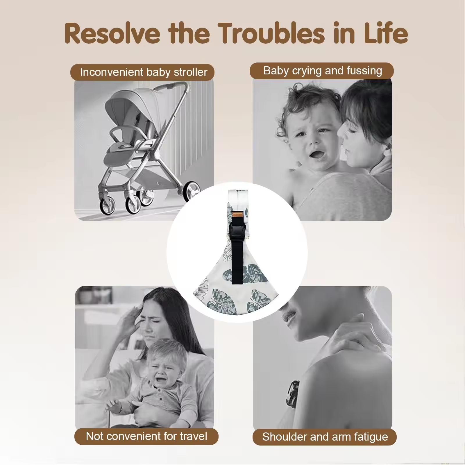 Gambar produk LOPIZ Gendongan Bayi Selempang Samping Portabel Tali Adjustable - LPP4