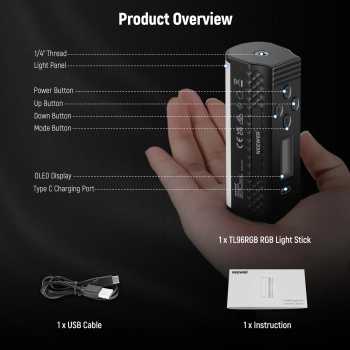 Gambar produk NEEWER Lampu Fill Light LED Magnetic RGBW 2500-8500K 2500mAh 6W - TL96