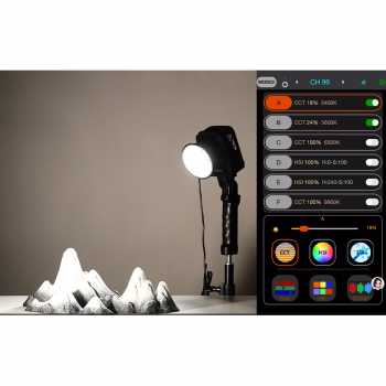 Gambar produk LIYADI Lampu Studio Fotografi COB RGBW TFT Display 150W with Battery