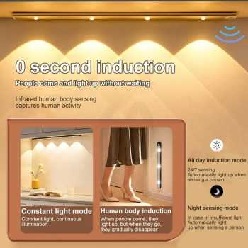 Gambar produk SUNLY Lampu Tempel Magnetic LED 3in1 Color Sensor Light Rechargeable 40cm - S11