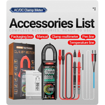 Gambar produk ANENG Clamp Meter Digital Multimeter 6000 Count Dual Screen NCV Tester - ST213