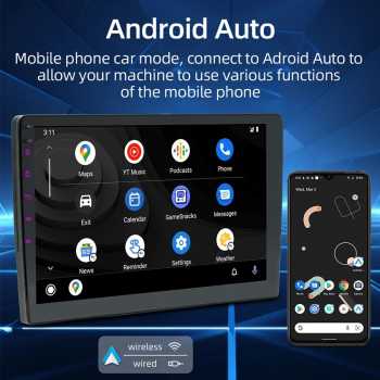 Gambar produk BQCC Head Unit Tape Mobil 2DIN Bluetooth WiFi Android 13 10 Inch - 9101-F