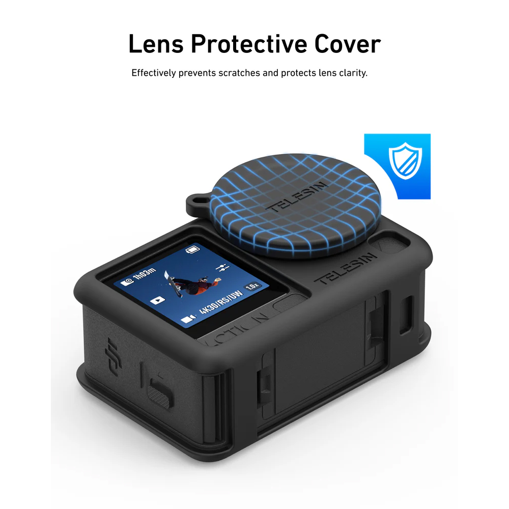 Gambar produk TELESIN Case Pelindung Kamera Aksi Silicone DJI Osmo Action 6 - S6-PTC-11