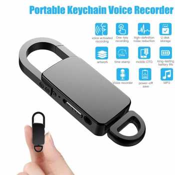 Gambar produk Shoumi Perekam Suara Mini Portabel Voice Recorder Noise Reduction 32GB - S20+