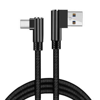 Gambar produk OLF Kabel Charger USB Type C Multifungsi L Shape Braided 2.4A/5V 2M - OL951