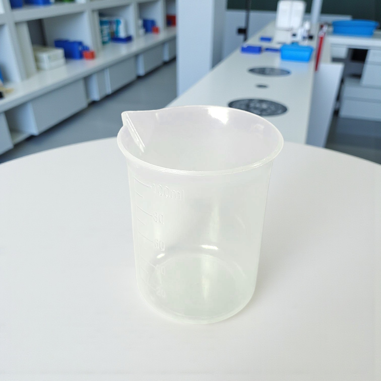 Gambar produk One Two Cups Gelas Ukur Plastik Dapur Laboratorium Measuring Cup 100ml - B4