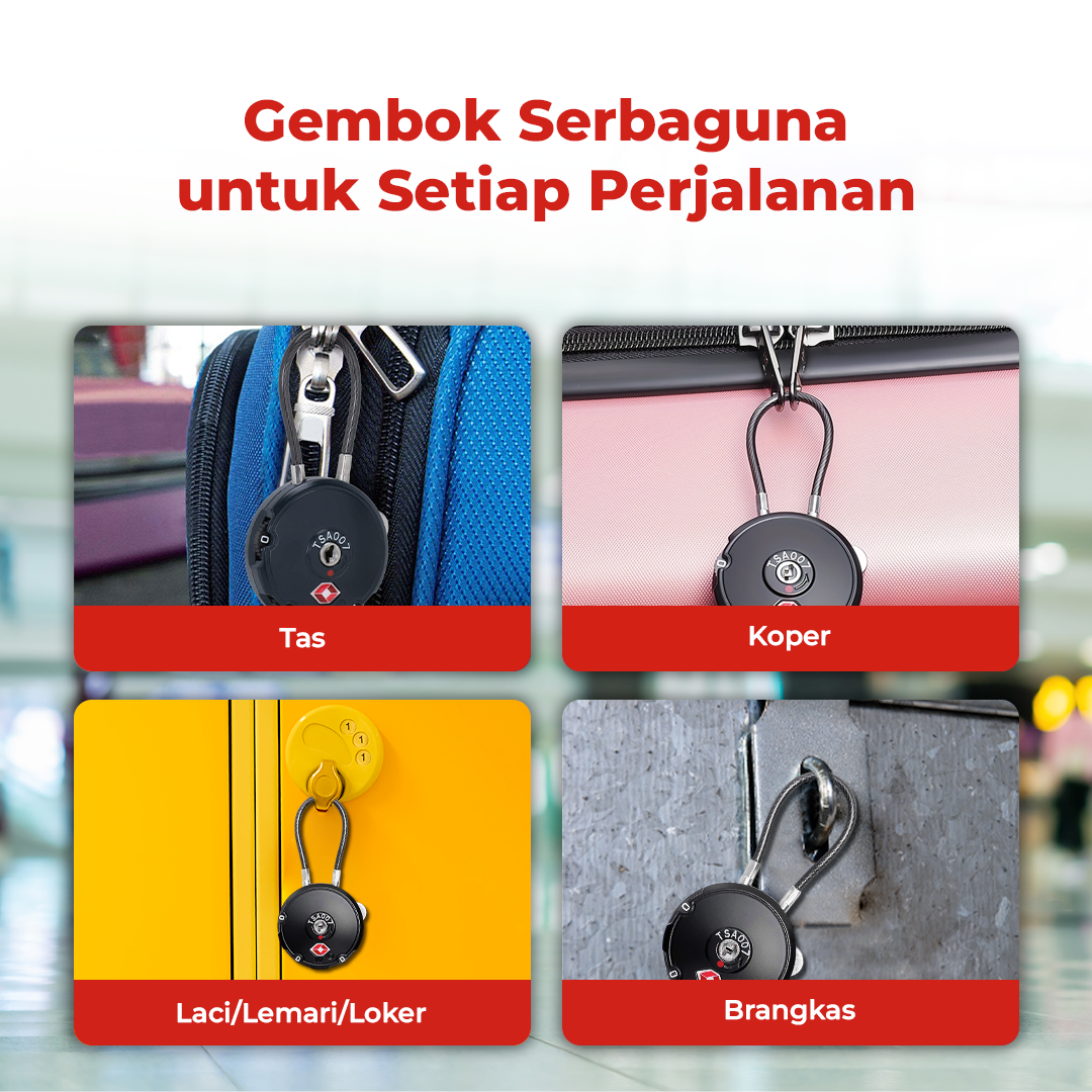 YiF Gembok Koper Angka 3 Digit Password TSA Lock Suitcase Luggage - TSA007 Gambar produk YiF Gembok Koper Angka 3 Digit Password TSA Lock Suitcase Luggage - TSA007