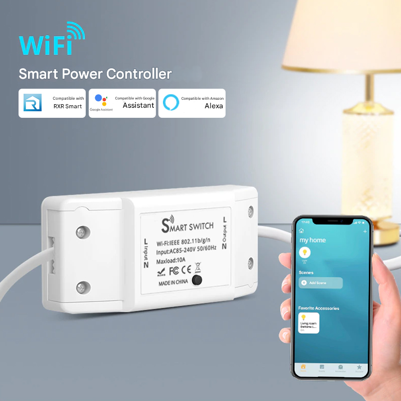 BEEBEE Smart Switch WiFi 2 Channel Smart Life Alexa Control Module 10A - BSD16 Gambar produk BEEBEE Smart Switch WiFi 2 Channel Smart Life Alexa Control Module 10A - BSD16