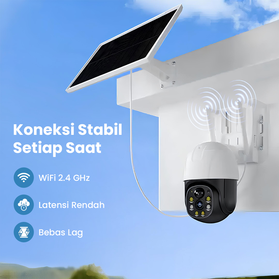 V380 Pro Kamera CCTV WiFi Solar Panel Outdoor Camera HD 1080p IP65 - MVT-1120G-P5 Pro Gambar produk V380 Pro Kamera CCTV WiFi Solar Panel Outdoor Camera HD 1080p IP65 - MVT-1120G-P5 Pro